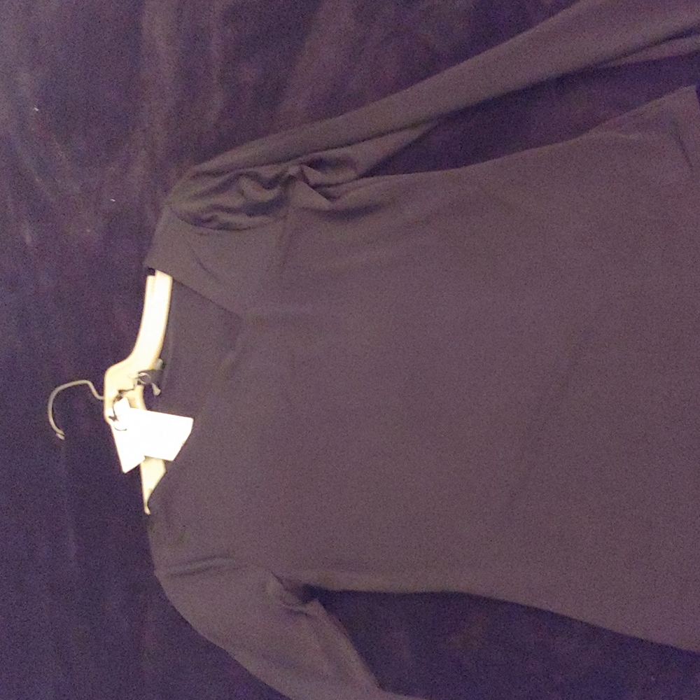 NWT Express body contour black asymetric top